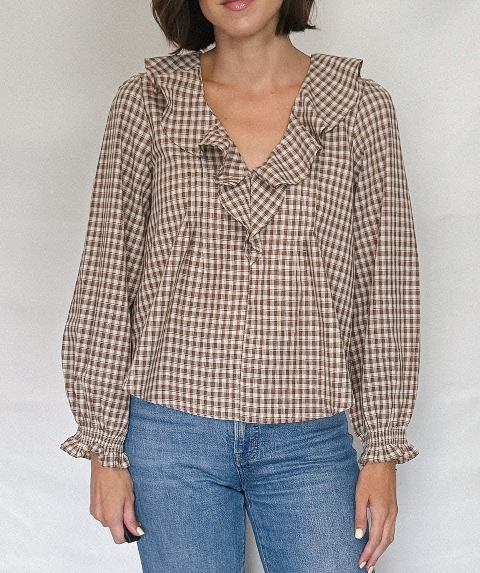 Gland Ruffle Blouse