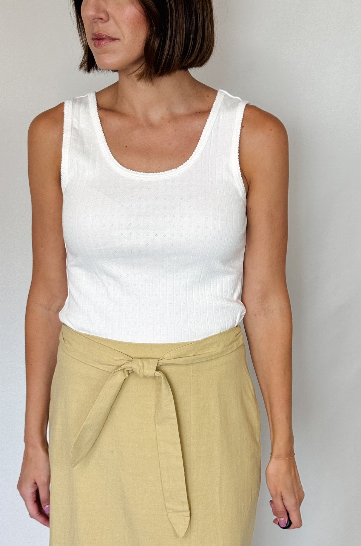 Pointelle Tank