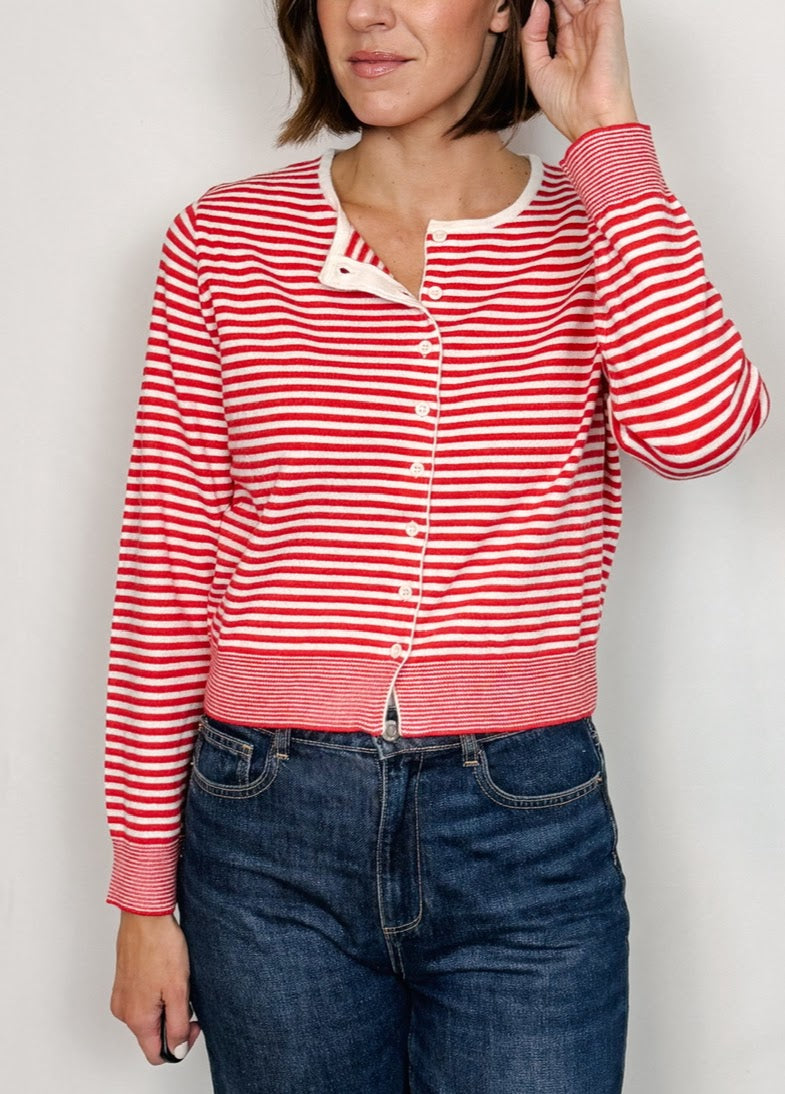 Greta Striped Cardigan