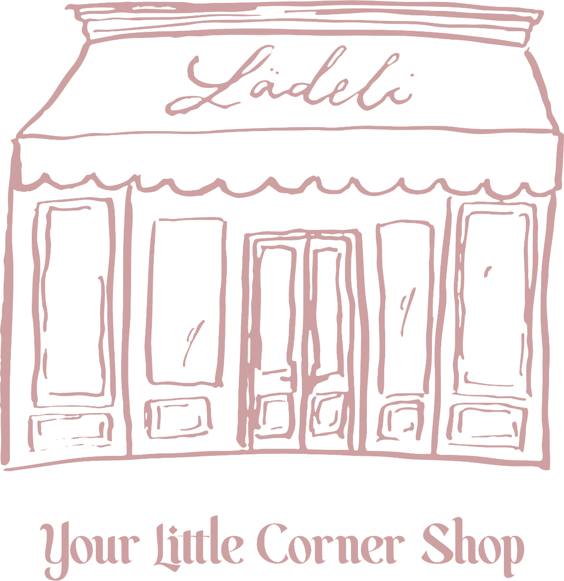Illustration of the Lädeli shop front