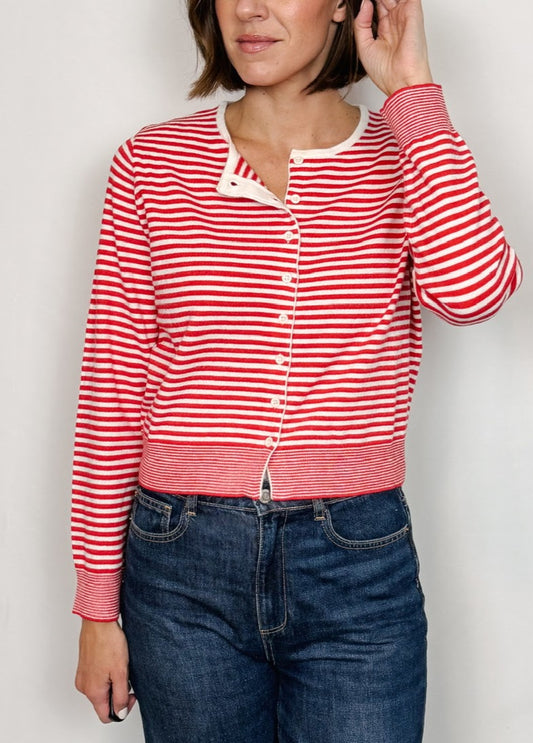 Greta Striped Cardigan