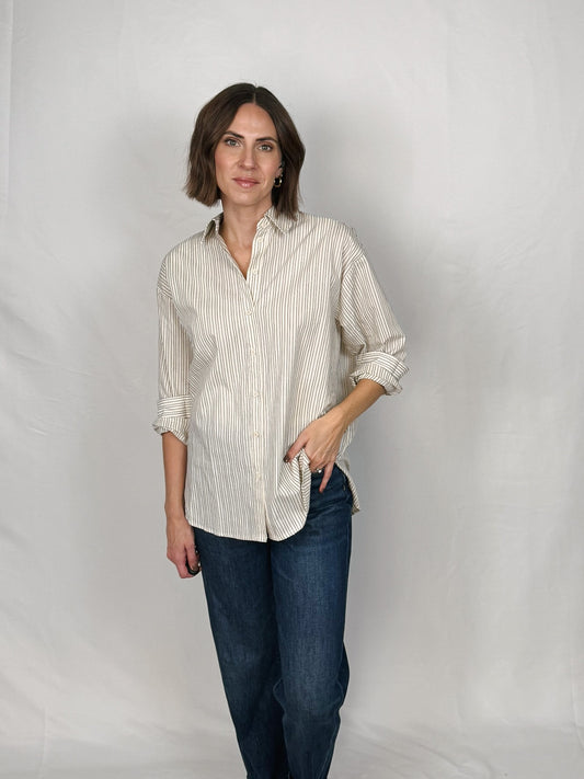 Milena Striped Button-Up