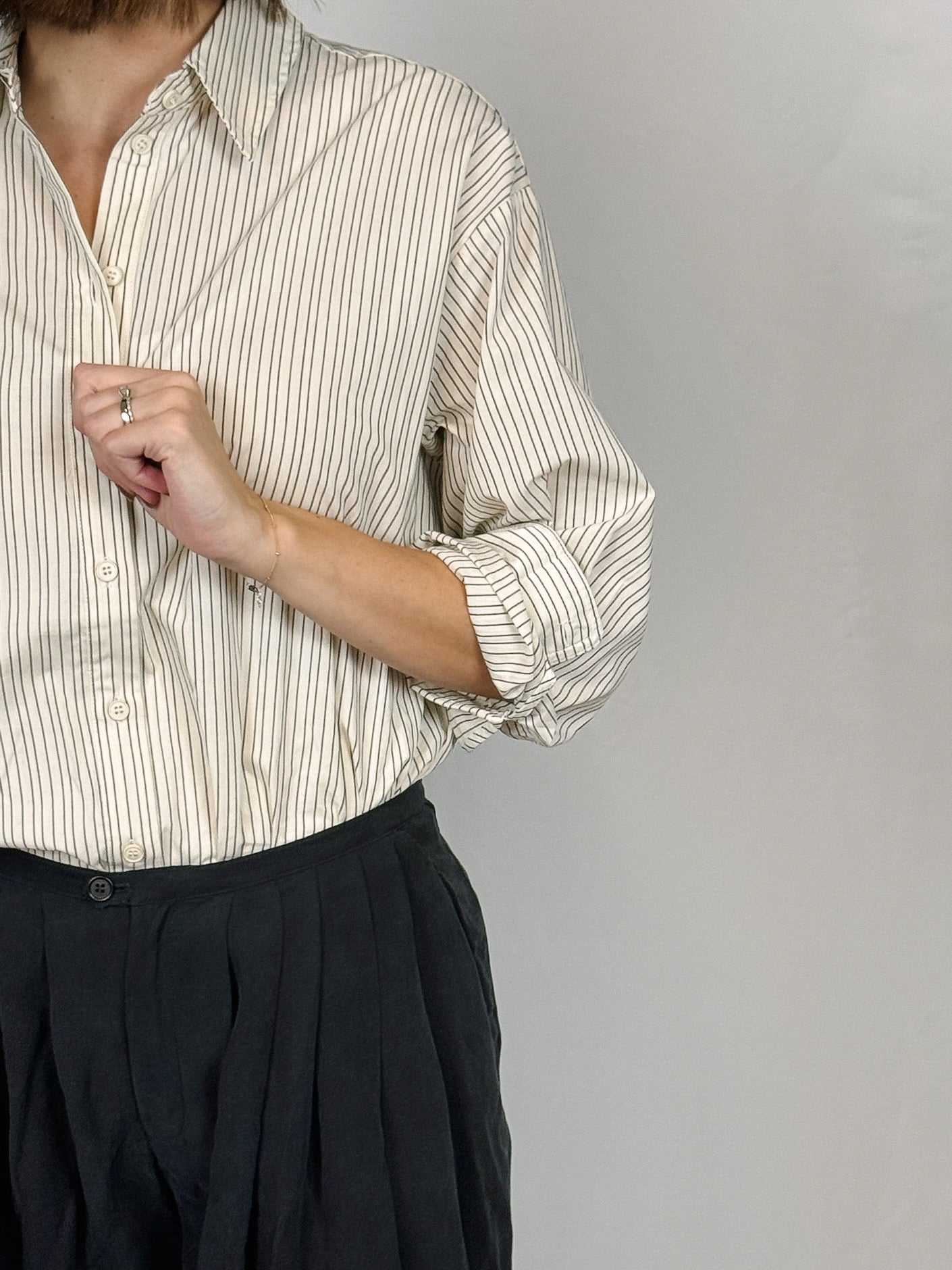 Milena Striped Button-Up